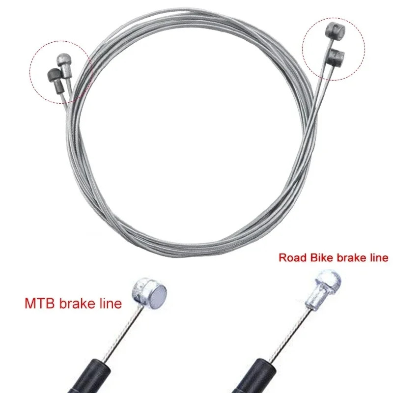 Bike Brake Cable Housing Set MTB Derailleur Shifter Cable Kit with Caps