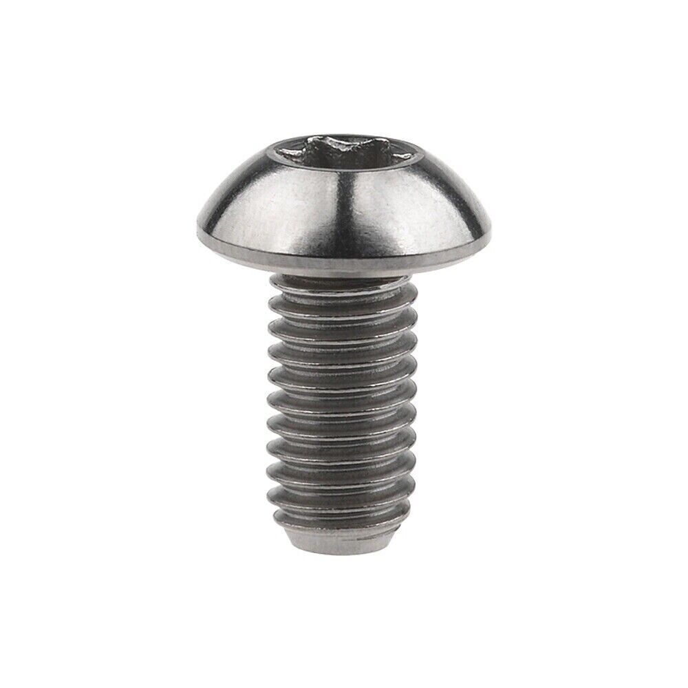 12Pcs Titanium Ti M5x10mm Mountain Cycling Bike Disc Rotor Bolt Torx T25 Gold