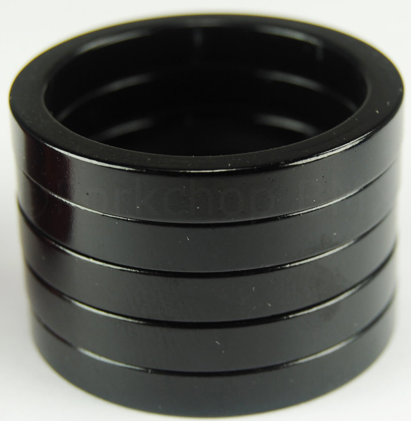 Bicycle BMX or MTB headset spacers for 1 1/8″ threadless (SET of 5) 5mm – BLACK