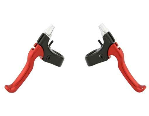 ORIGINAL! 408 ALLOY BRAKE LEVER SET BLACK/RED.