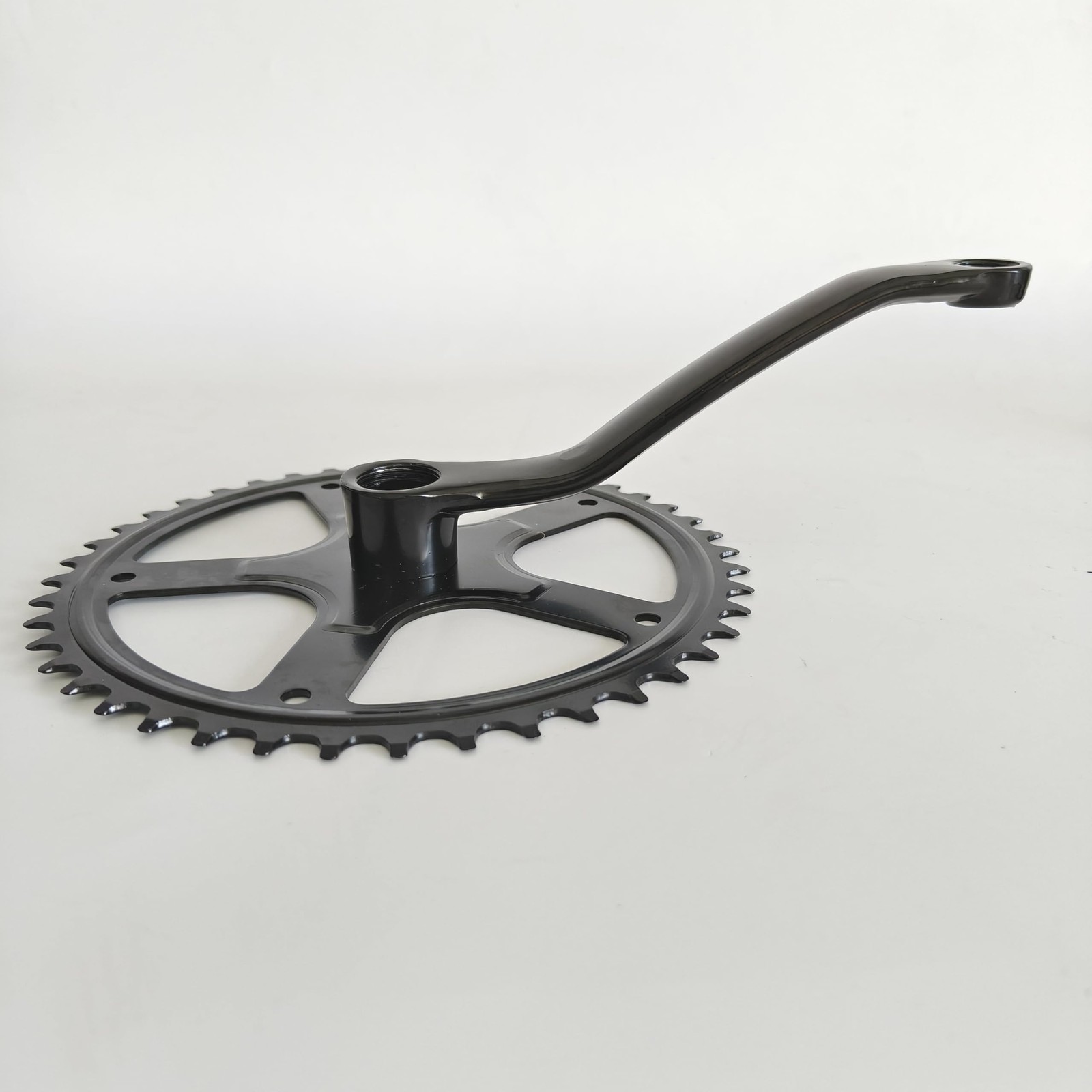 Bicycle Crankset Single Speed 36T 40T 44T 170mm Steel Chainwheel Black