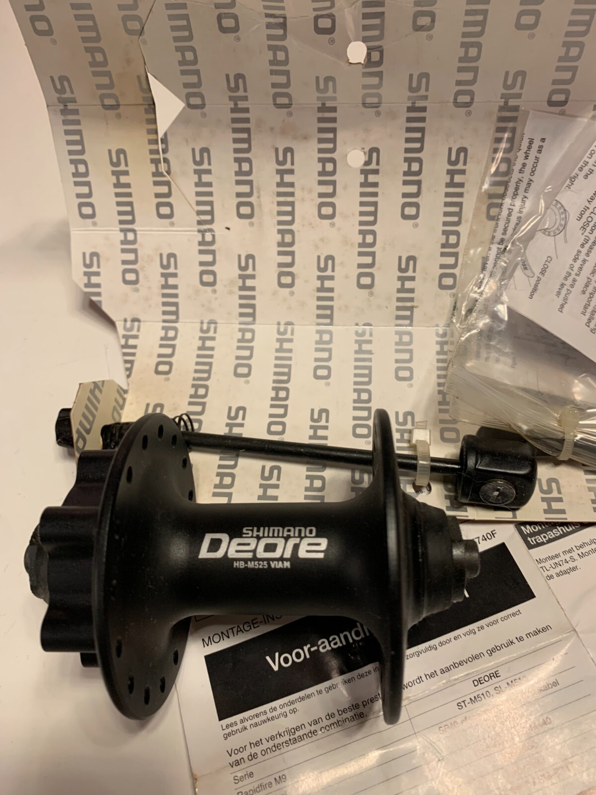 Shimano Deore Front Hub HB-M525 36 Holes 100MM 9Sp NOS