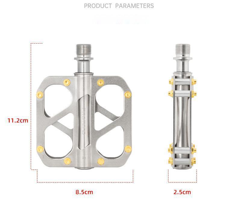 Promend Ultralight Titanium Alloy Bicycle Pedals MTB Road Bike Pedals 3 Bearings