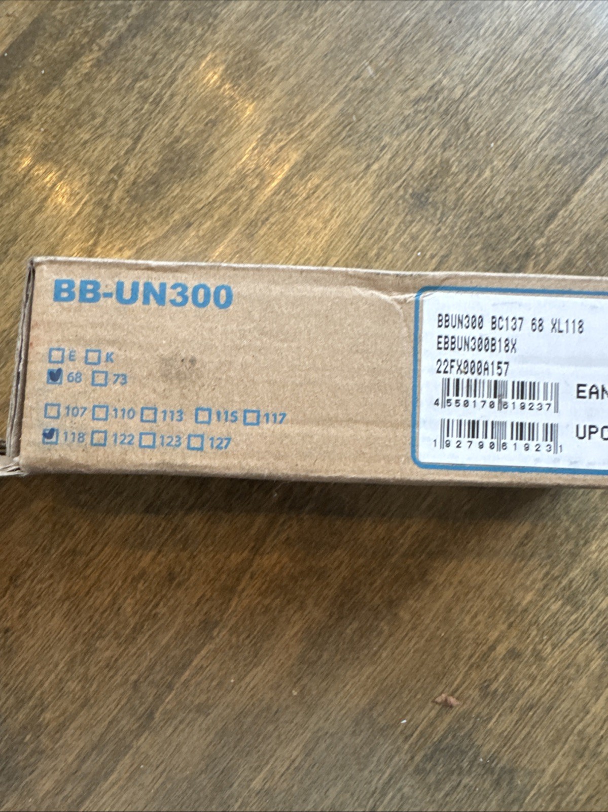 Shimano EBBUN300B18X Bottom Bracket – Silver