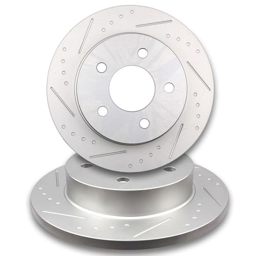 Disc Brake Rotors Kits 54017 Rear Solid Brake Rotors Fit For Ford For Mustang