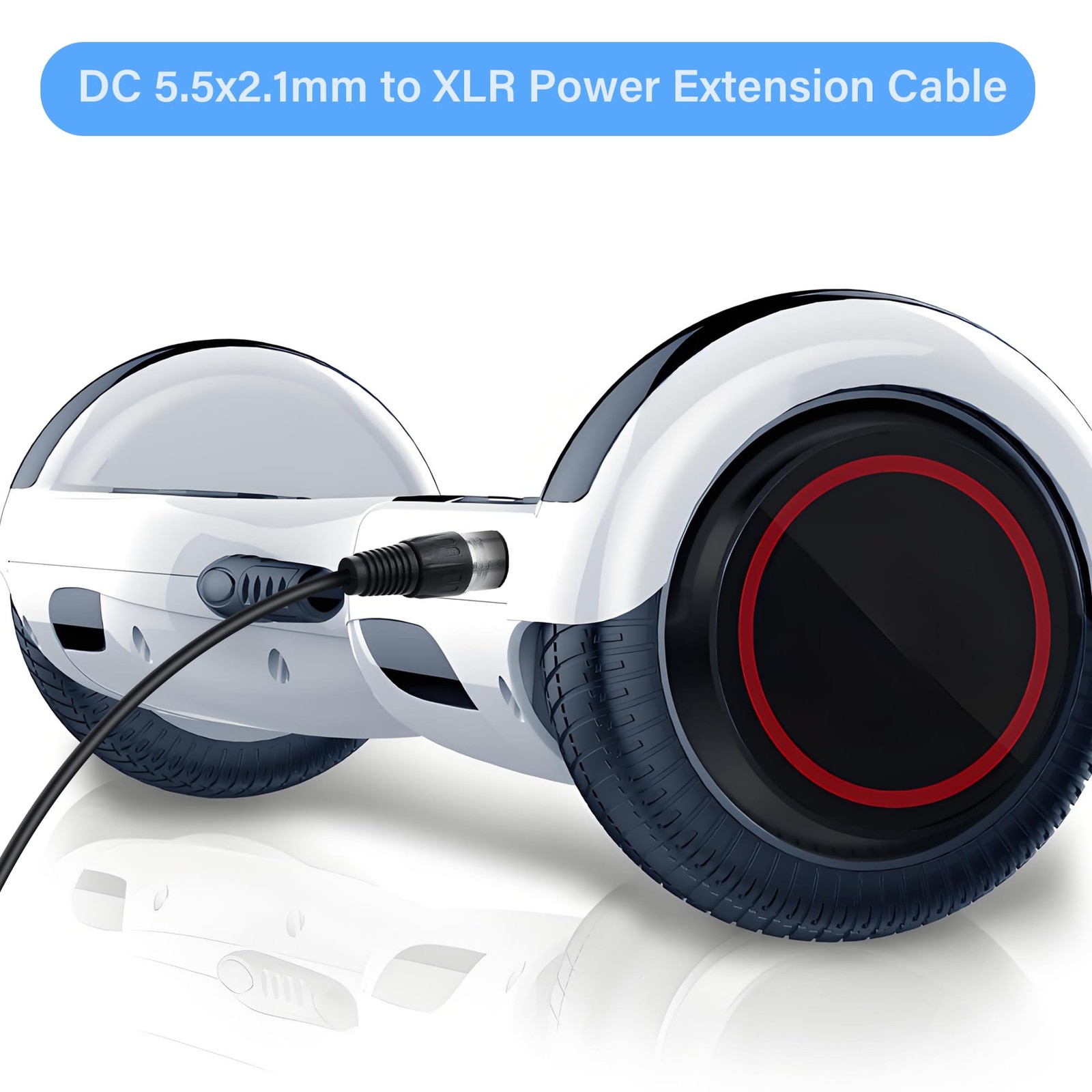 2A DC Power Cable,2 Pack DC 5.5 x 2.1mm Female to 3 pin XLR Male Power Adapte…