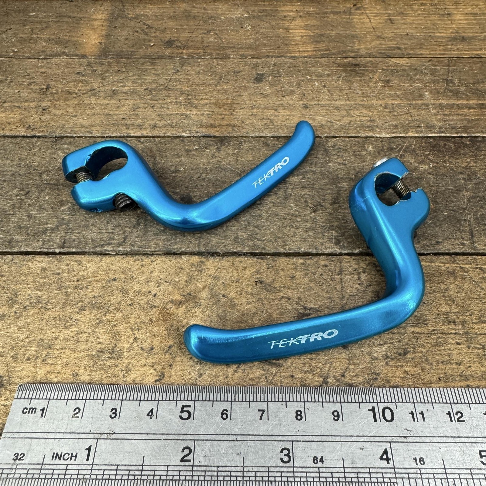 Vintage Tektro Brake Lever Extenders Alloy Blue 90s MTB BMX Bike PAT 80122