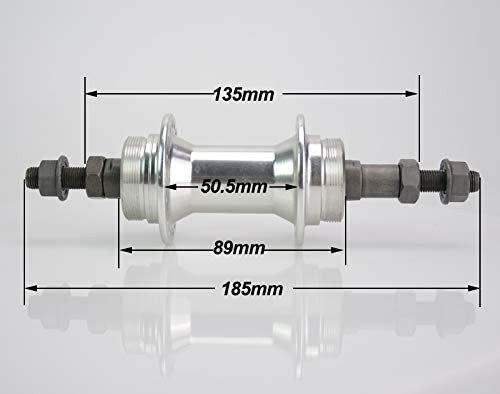 Bicycle Rear Hub 36 Hole, Double Thread, 135mm Width, Aluminum Alloy Bike Hub…