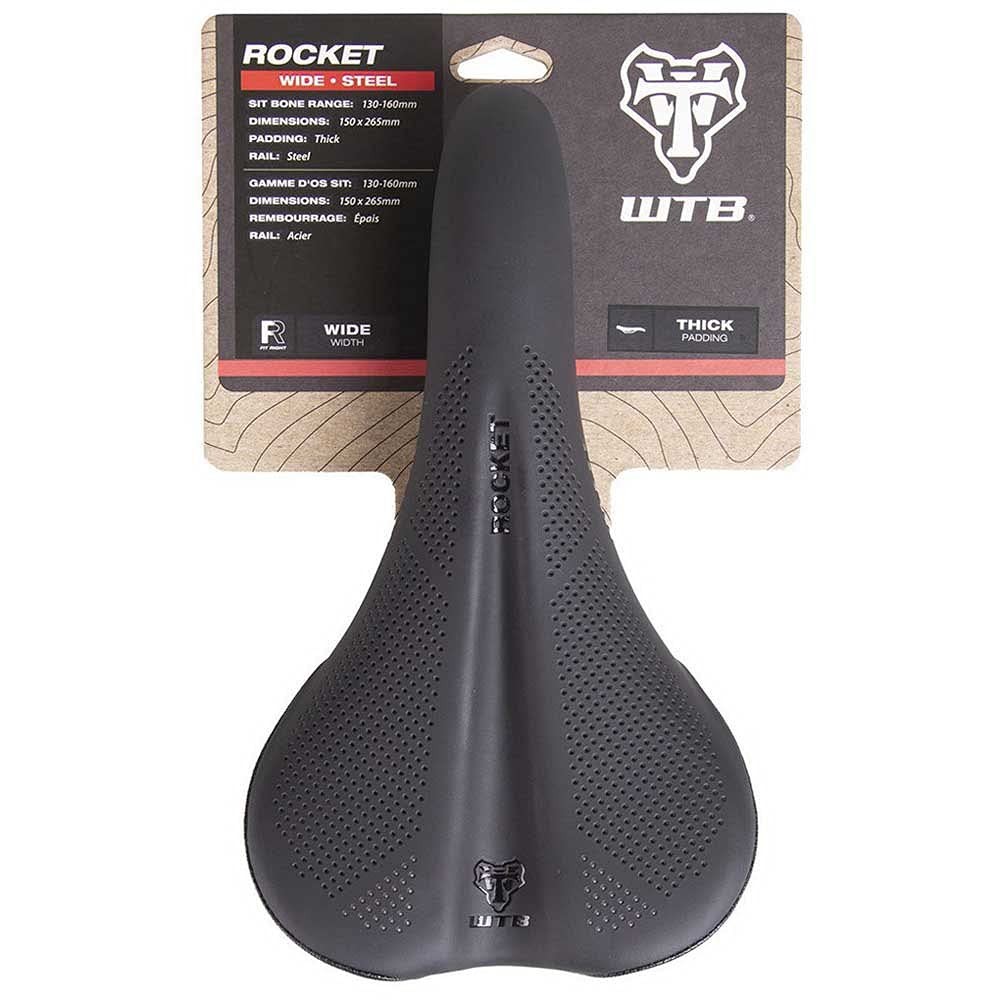 Rocket E-Bike Saddle – Thick Padding, Contoured Whale-Tail Design for Comfort &
