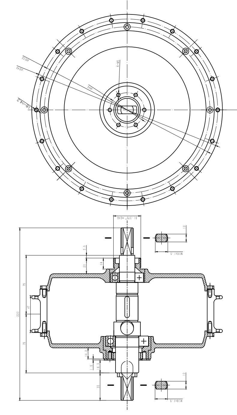 20-26*4.0inch 80mm QS205 150mm 3.5/5T 5000W motor wheel with singel freewheel.