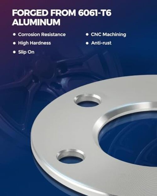 5×4.5 or 5×4.75 Wheel Spacers, Forged 1/2″ Spacers with Hub Bore 78.1mm,2Pcs