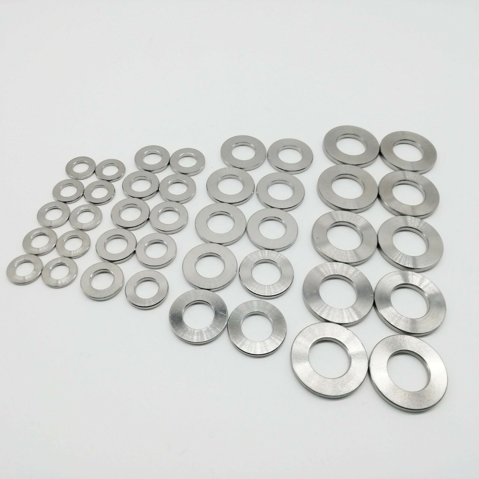 M5/6/8/10 GR2 Titanium Bolt Screw Spacer Flat Washer For Bicycle 10pcs