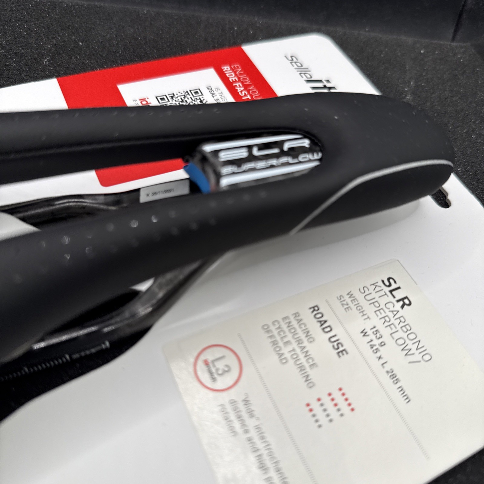 Selle Italia Slr Kit Carbonio Superflow Cycling Saddle Seat L3 145mm (9419-54)