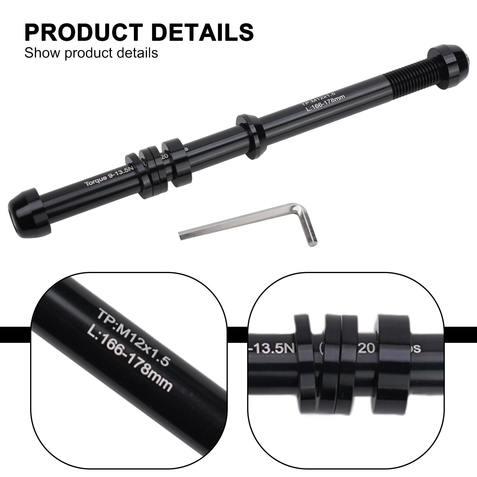 Thru Axle Bicycle Trainer Compatible with Various Sizes for Indoor Use