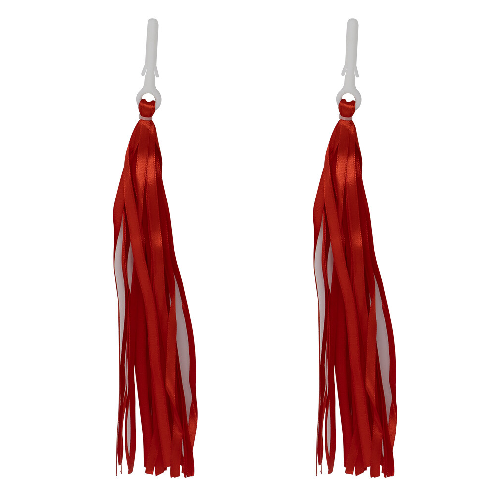 RED Bicycle Handlebar SATIN RIBBON STREAMERS Beach Cruiser Bikes
