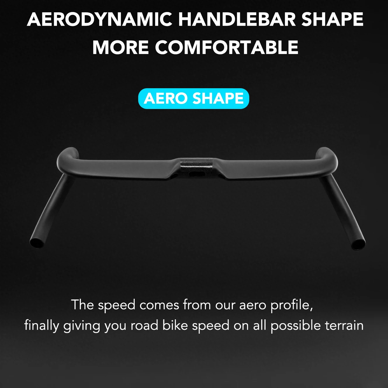 Carbon Aero Gravel Bike Handlebar Full Internal Cable 31.8mm Drop Bar