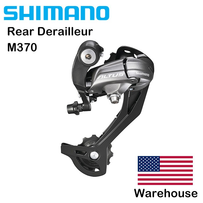 Shimano Altus RD-M370 9 Speed SGS Rear Derailleur Black RD M370