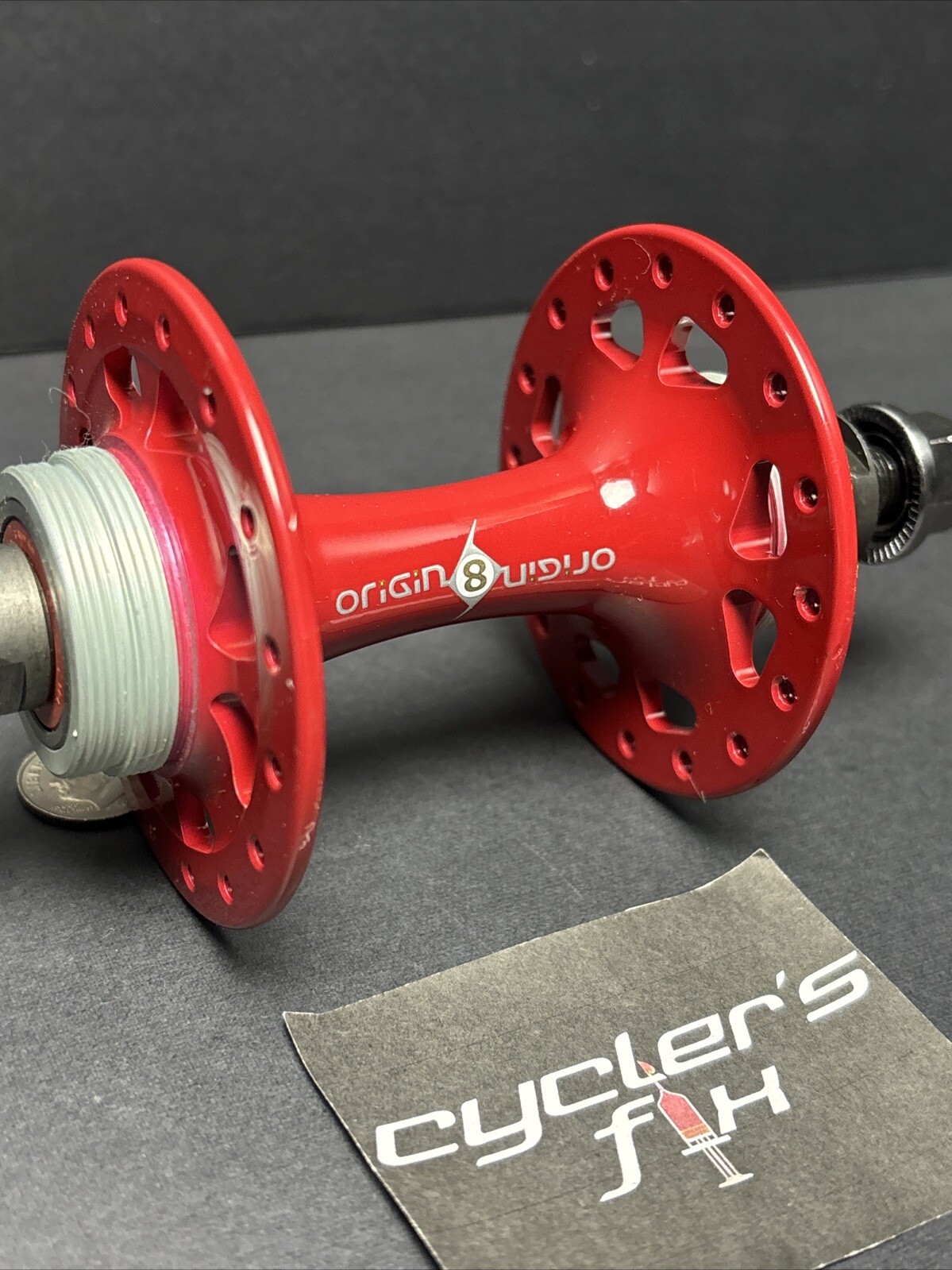 Origin8 32H Double Fixie Rear Sealed Hub High Flange Alloy Powder Coated Throne
