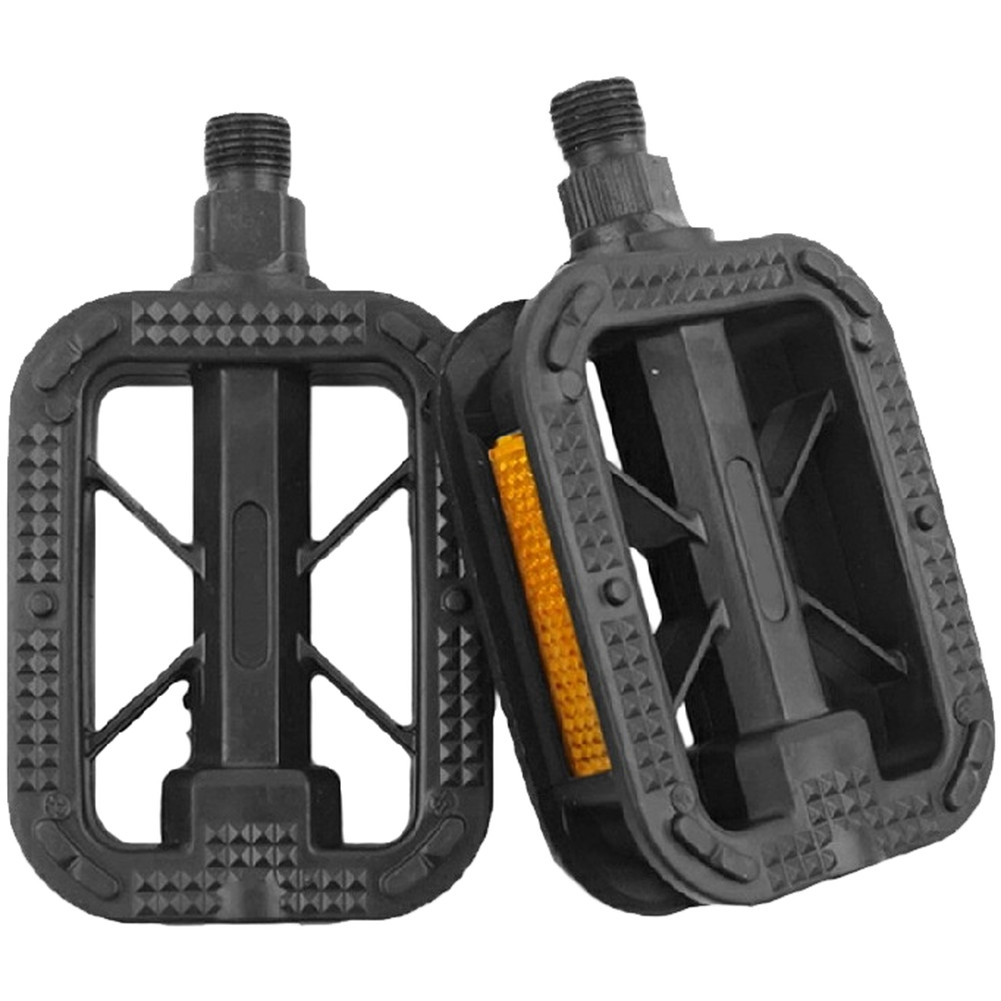 Bicycle Pedals Plastic 11cm x 9.5cm x 2.3cm Non-Slip Dual Reflective for E-Bike