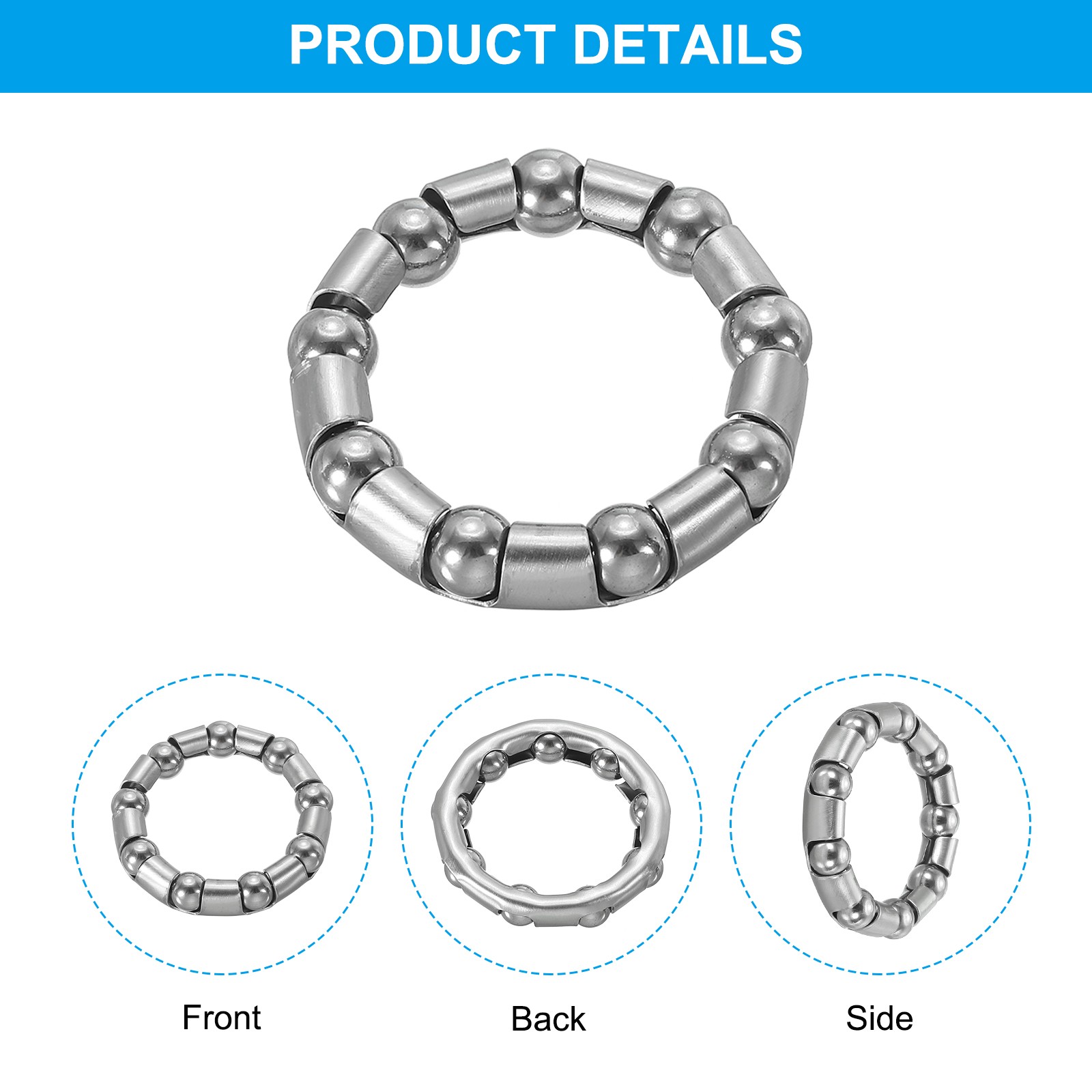 4 Pack 45mm x 9 Balls Bike Ball Crank Bearing Bicycle Bearings for Repairing