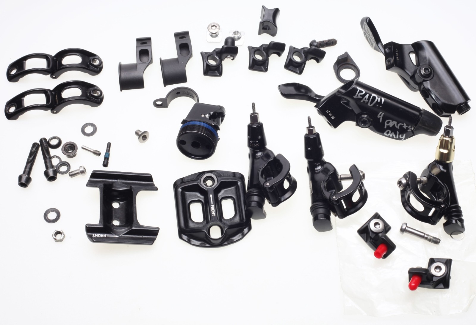 Rock Shox Reverb, Etc Remote PARTS LOT Incl. Mounts, Clamps, Remotes