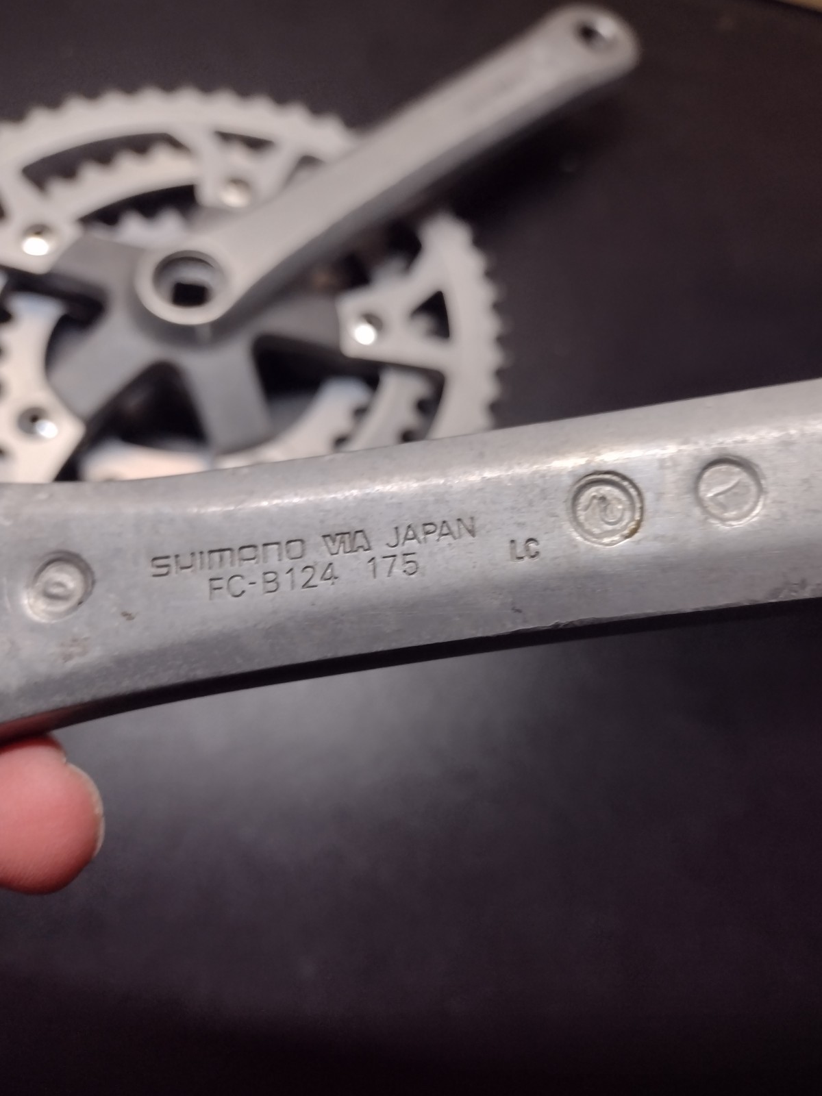 Shimano FC-B124 Biopace Triple Mountain Bike 175 Cranks Crankset Silver 110BCD