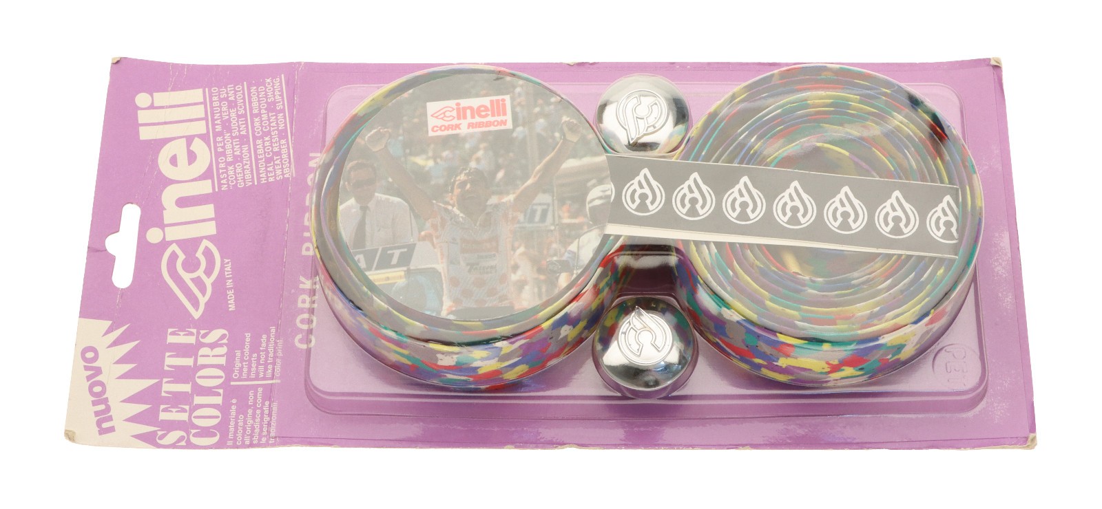 Cinelli Cork Ribbon Handlebar Tape Sette Colors Mosaico Road Bike NEW NOS NIB