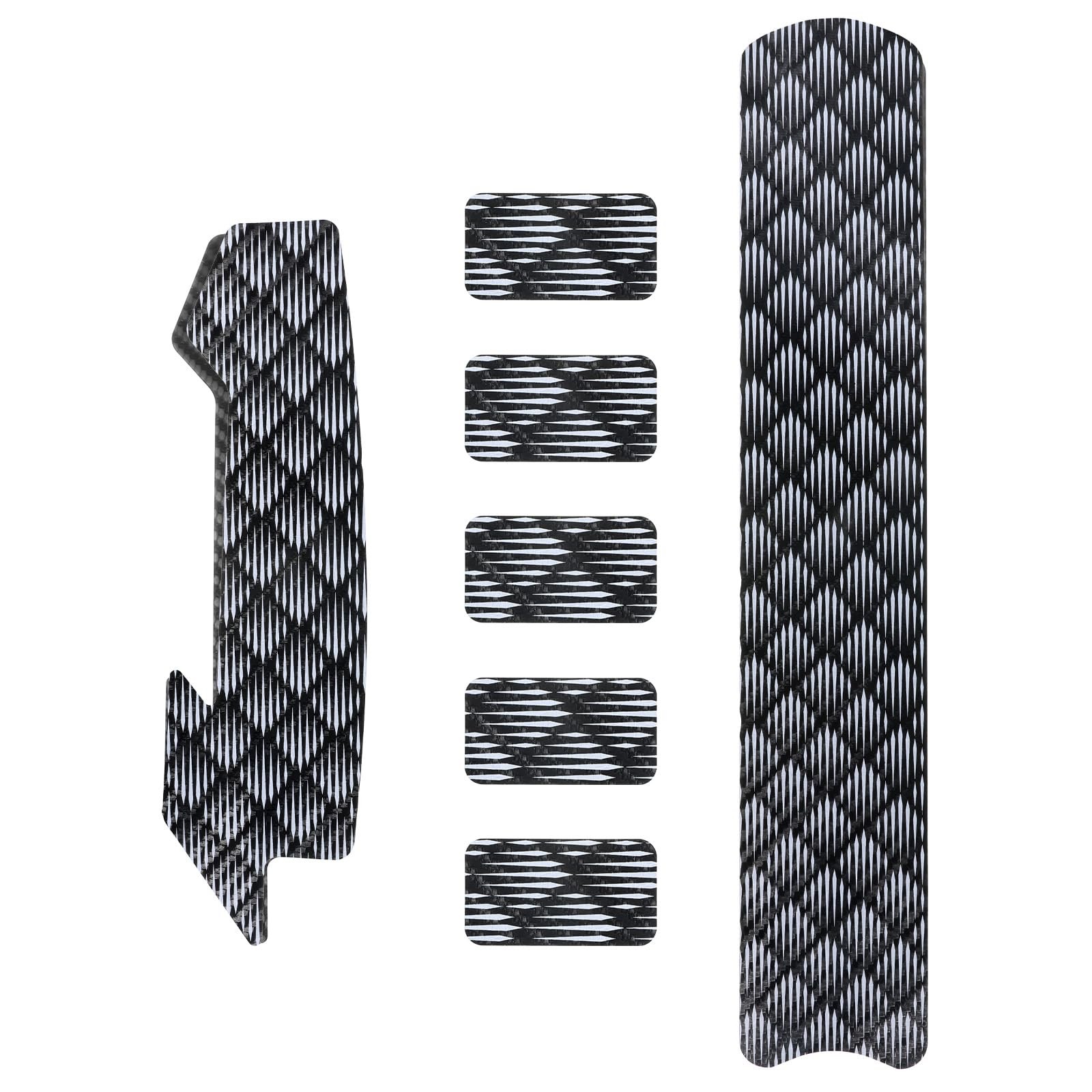 Black Stripes Bicycle Frame Protection Sticker Chainstay Guard