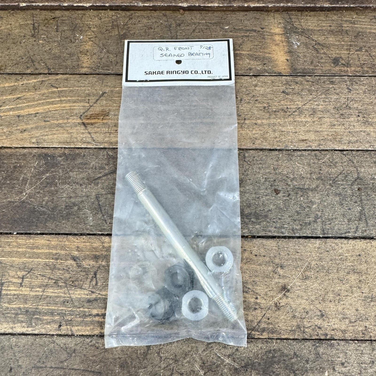 Vintage SR Sealed Bearing Axle Kit NOS Front Hub Parts 50-9125 80s Japan