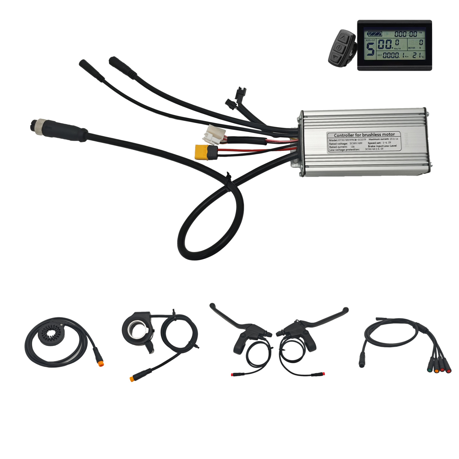 Ebike 36/48V 25A Controller sets for Bafang G062 48V 750W Hub Motor