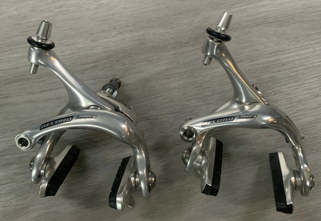 CAMPAGNOLO RECORD TITANIUM BRAKE CALIPERS 39-49 MM REACH RECESSED MOUNTS