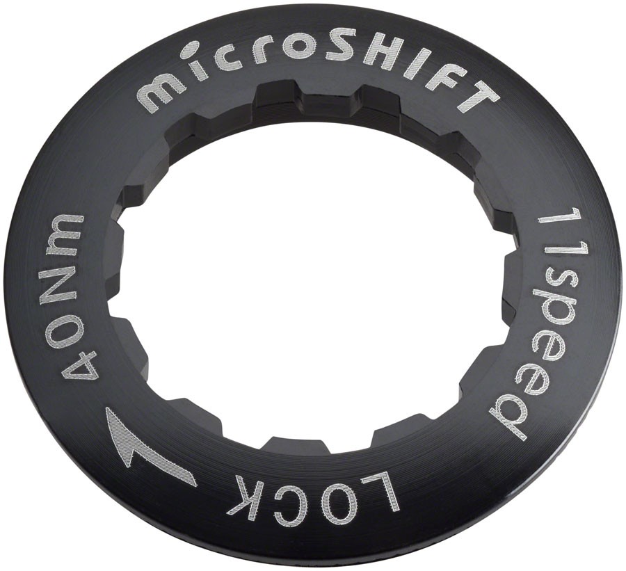 Cassette Lockring – microSHIFT Cassette Lockring – Alloy, Black – Cassette