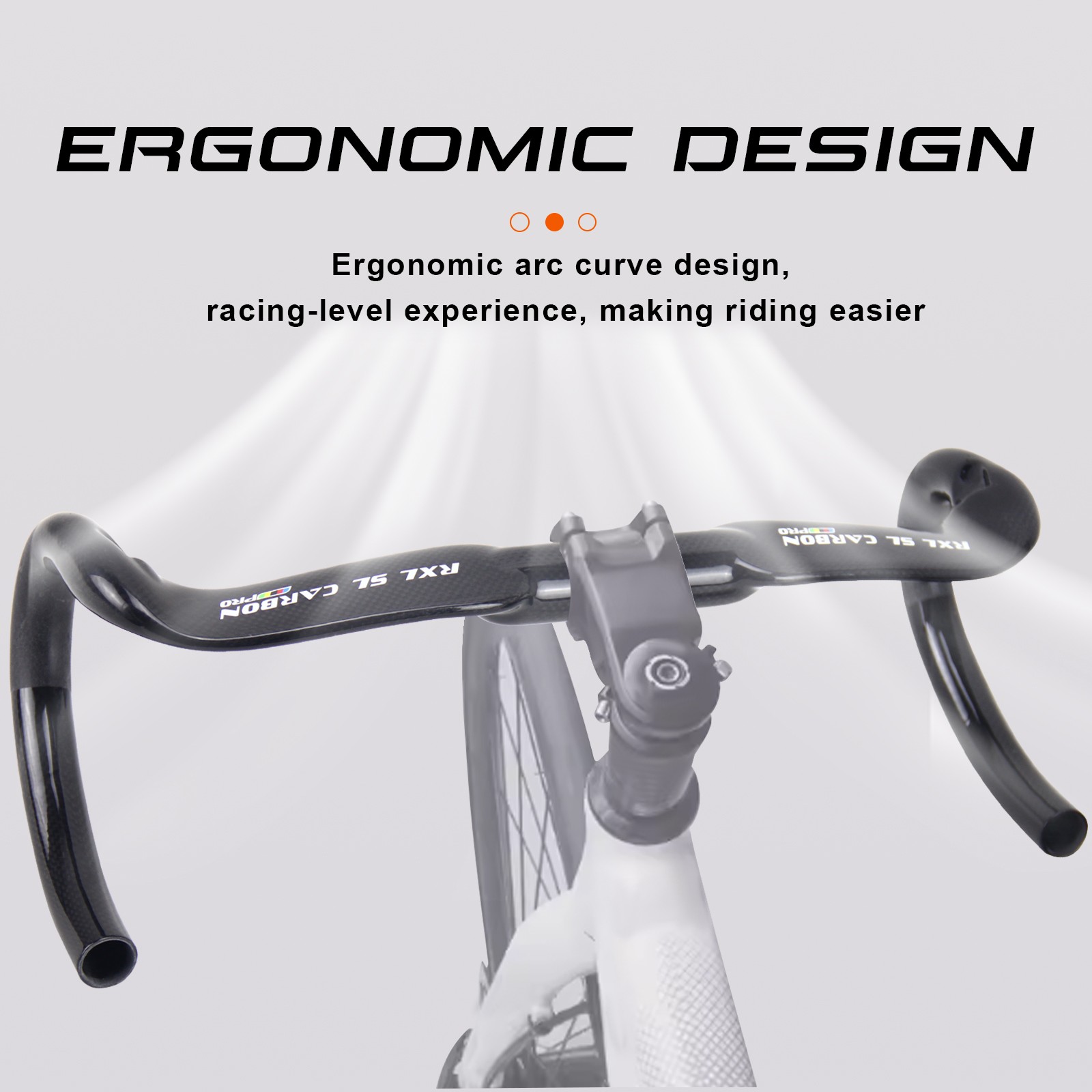 31.8 Carbon Road Handlebar Bike Bicycle Drop Bar Handle Bar for Cycling 40/42/44