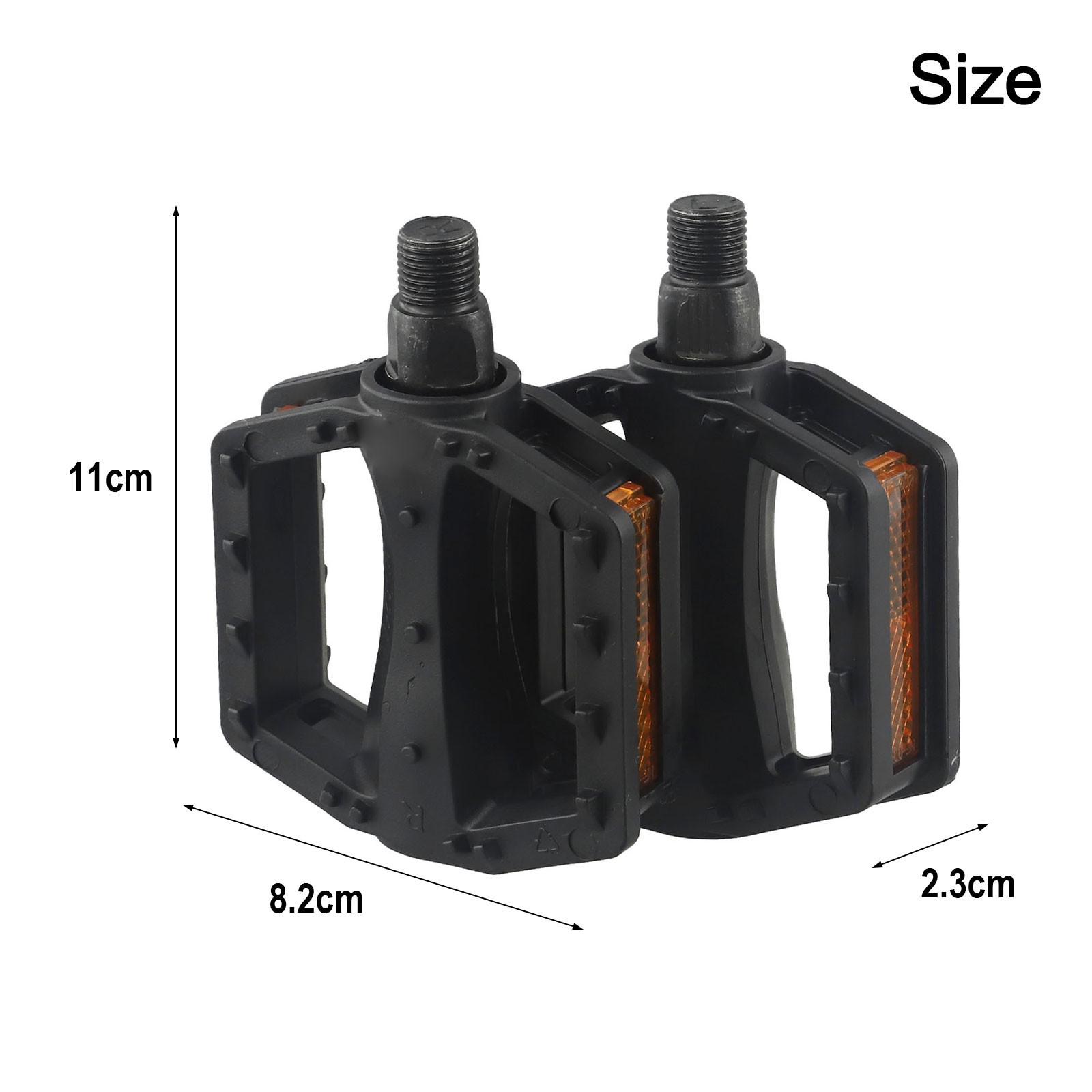 Upgraded Reflective Kids Bike Pedals Improved Strength Larger Foot touch Area