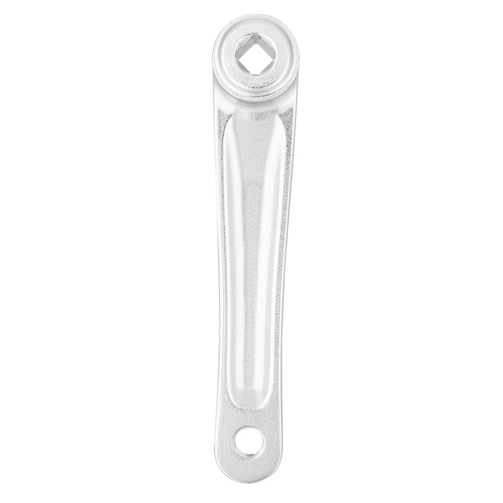 170mm Bike Aluminum Alloy Left Single Chain Crank Arm (Silver Rhombic Hole)