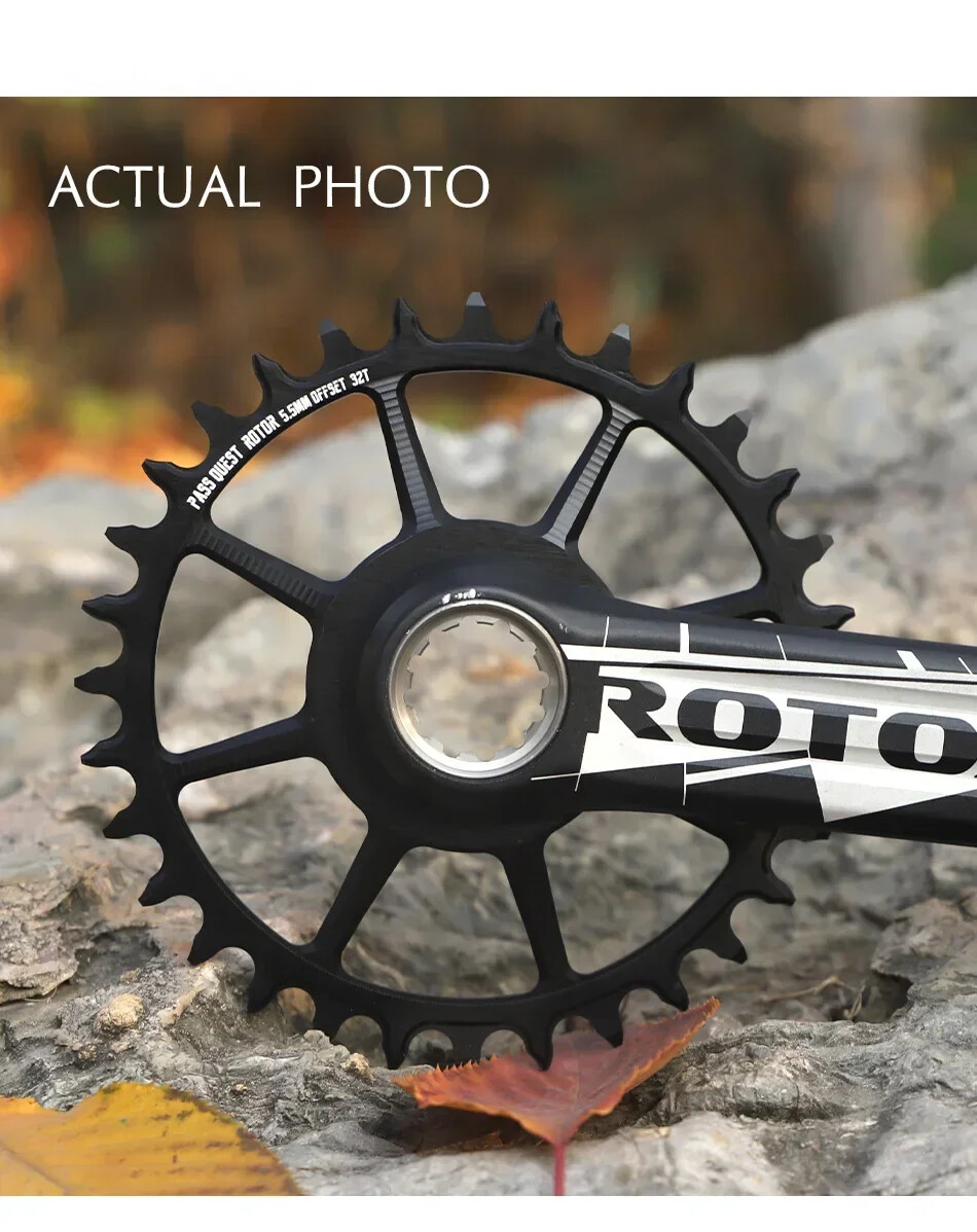 5.5mm Offset Round Bicycle Sprocket 28T-36T Road Bike Crankset Wide Chainrings