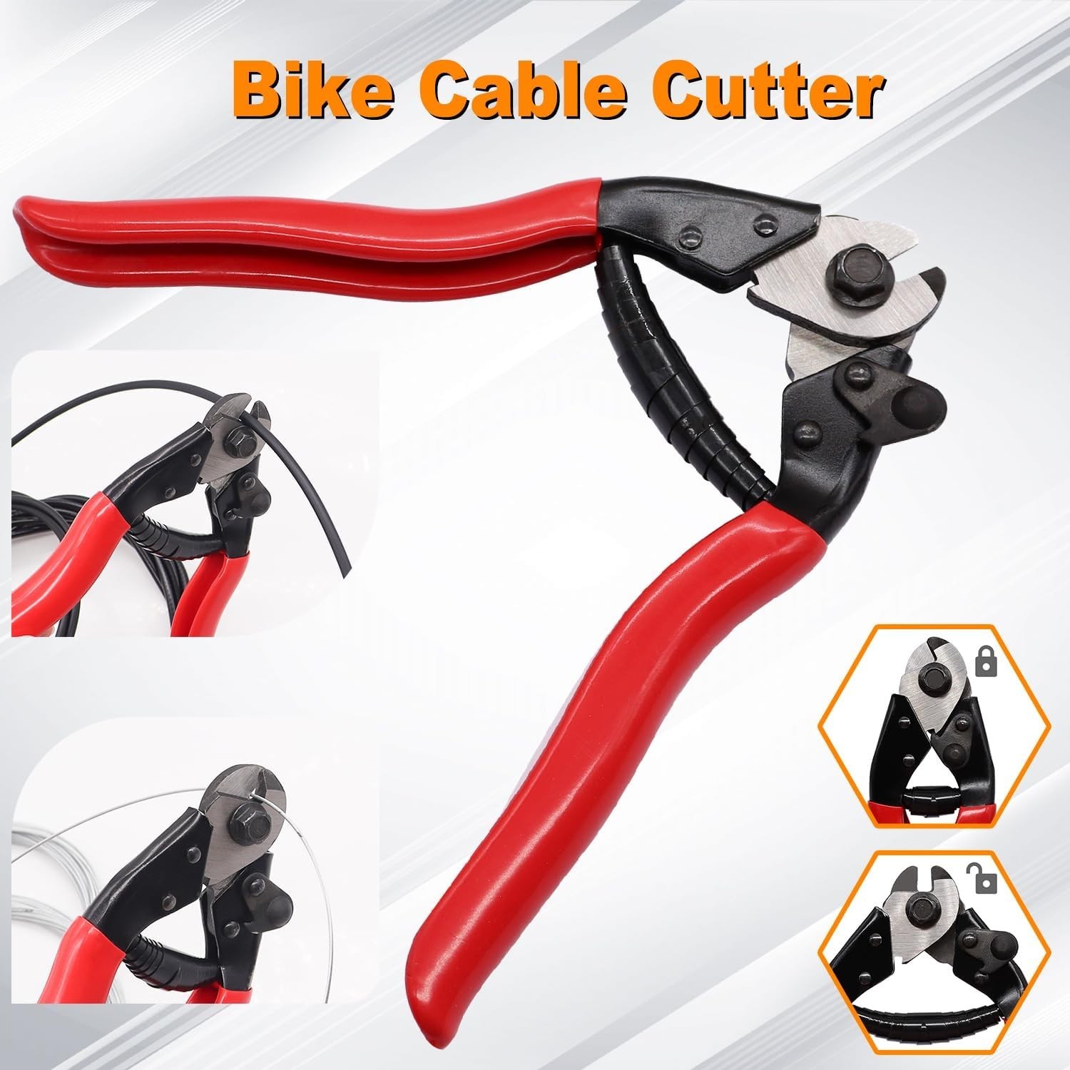Stainless Steel Bicycle Cable Kit Brake & Shifter Housing Wire Cutter & End Caps