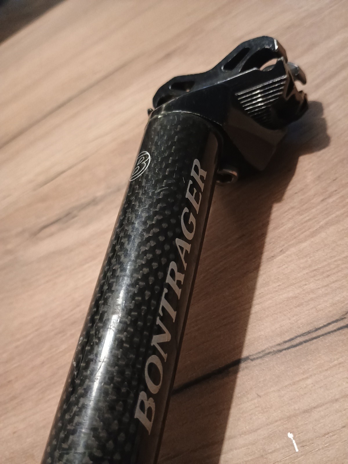 Nos Vintage Bontrager Carbon Seatpost 27.2 New Mint Black 225mm 209g Seatpost