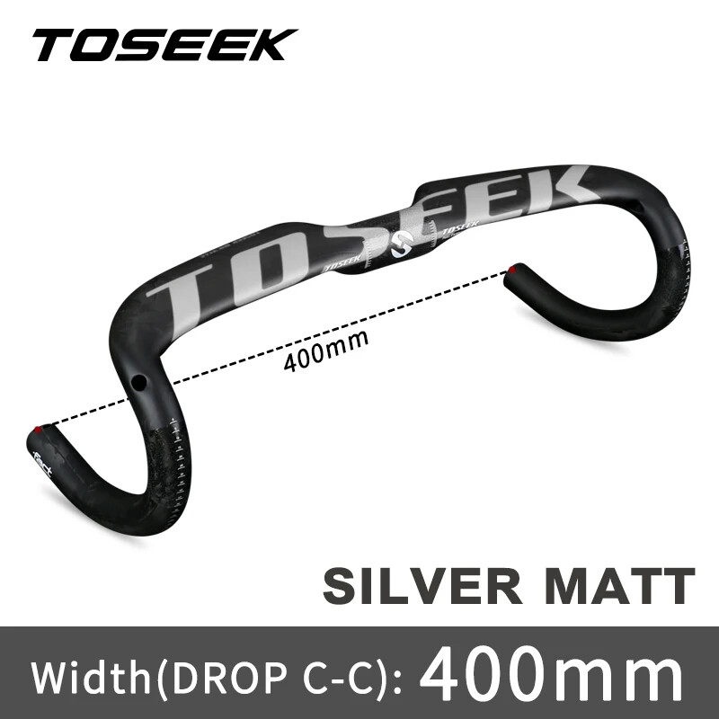 31.8mm 400 420 440mm Carbon Fiber Road Bike Handlebar Bend Handle Drop Bar