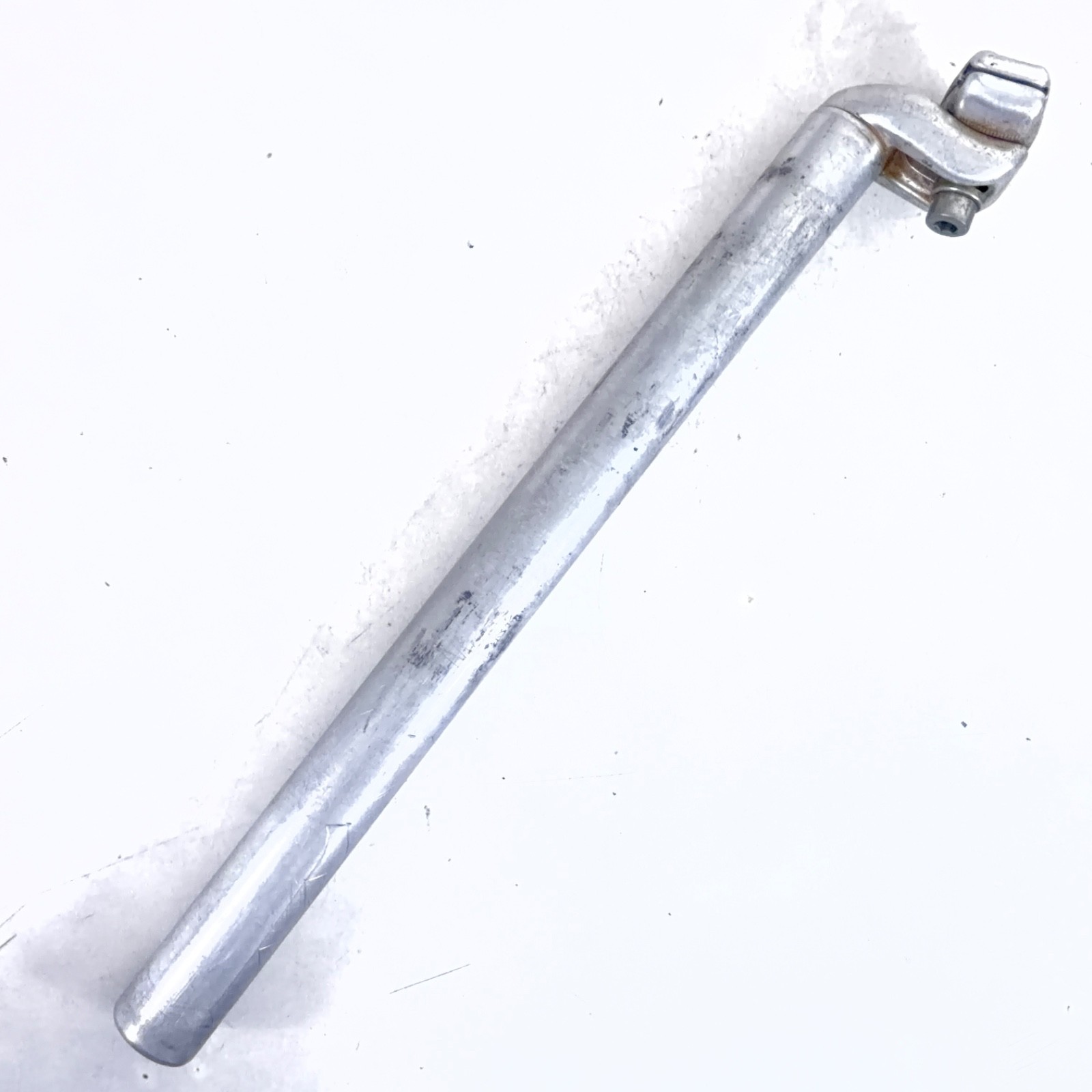 Unbranded Alloy Adjustable Seatpost Ø26.8/350mm in Silver, 35mm Setback