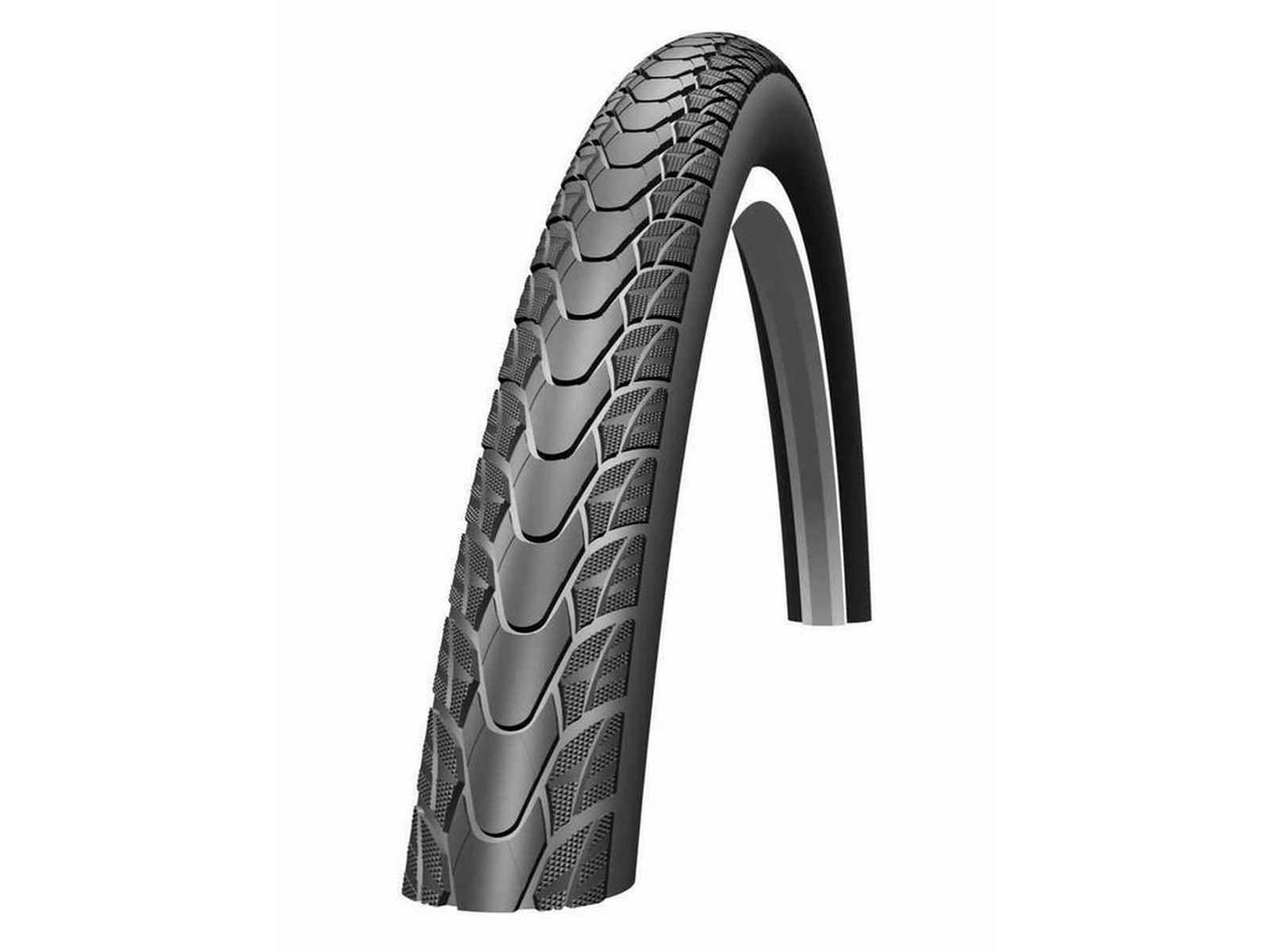 SCHWALBE Marathon Plus HS 348 Road Bike Tire 700 x 25mm Wire Beaded Reflex