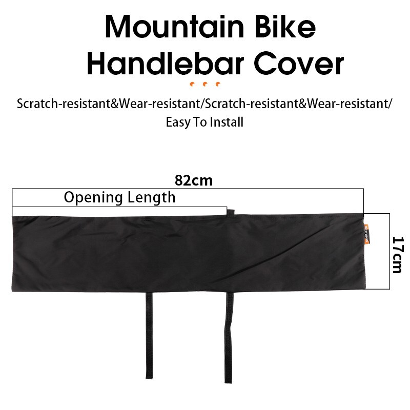 WEST BIKING Waterproof Dustproof Mountain Bike Handlebar Protector Cover Black