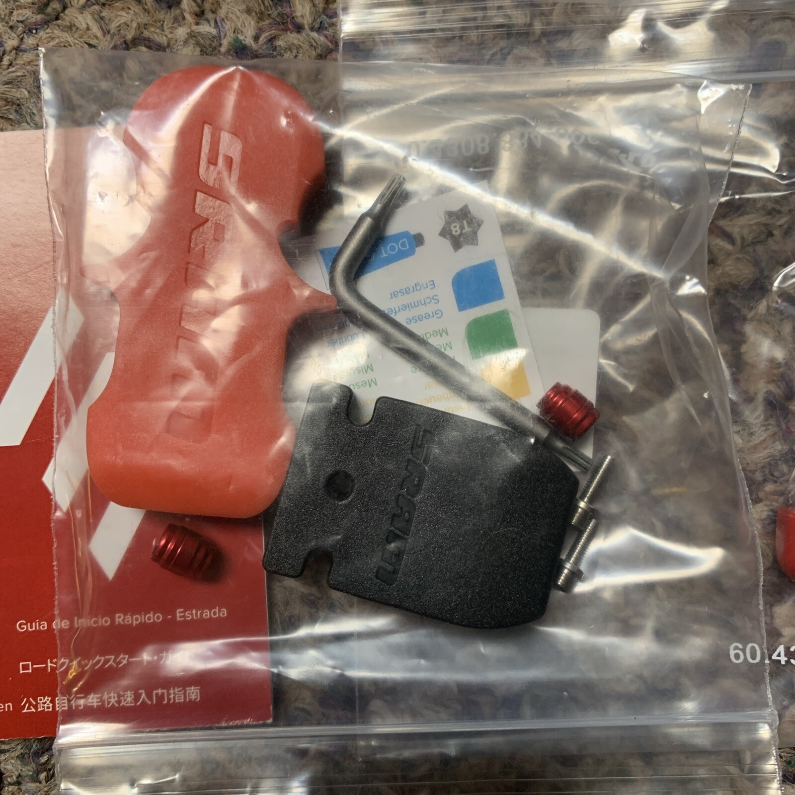 Sram AXS eTap HRD Road Disc Brake Post Mount Calipers Black Front and Rear Red