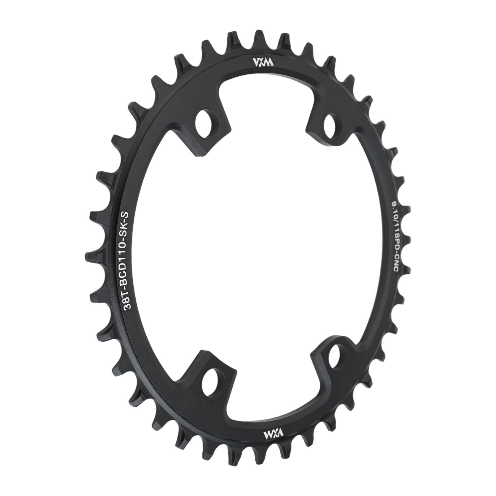 Road Bike Single Chainring CNC Aluminum Alloy 110BCD with Teeth Options