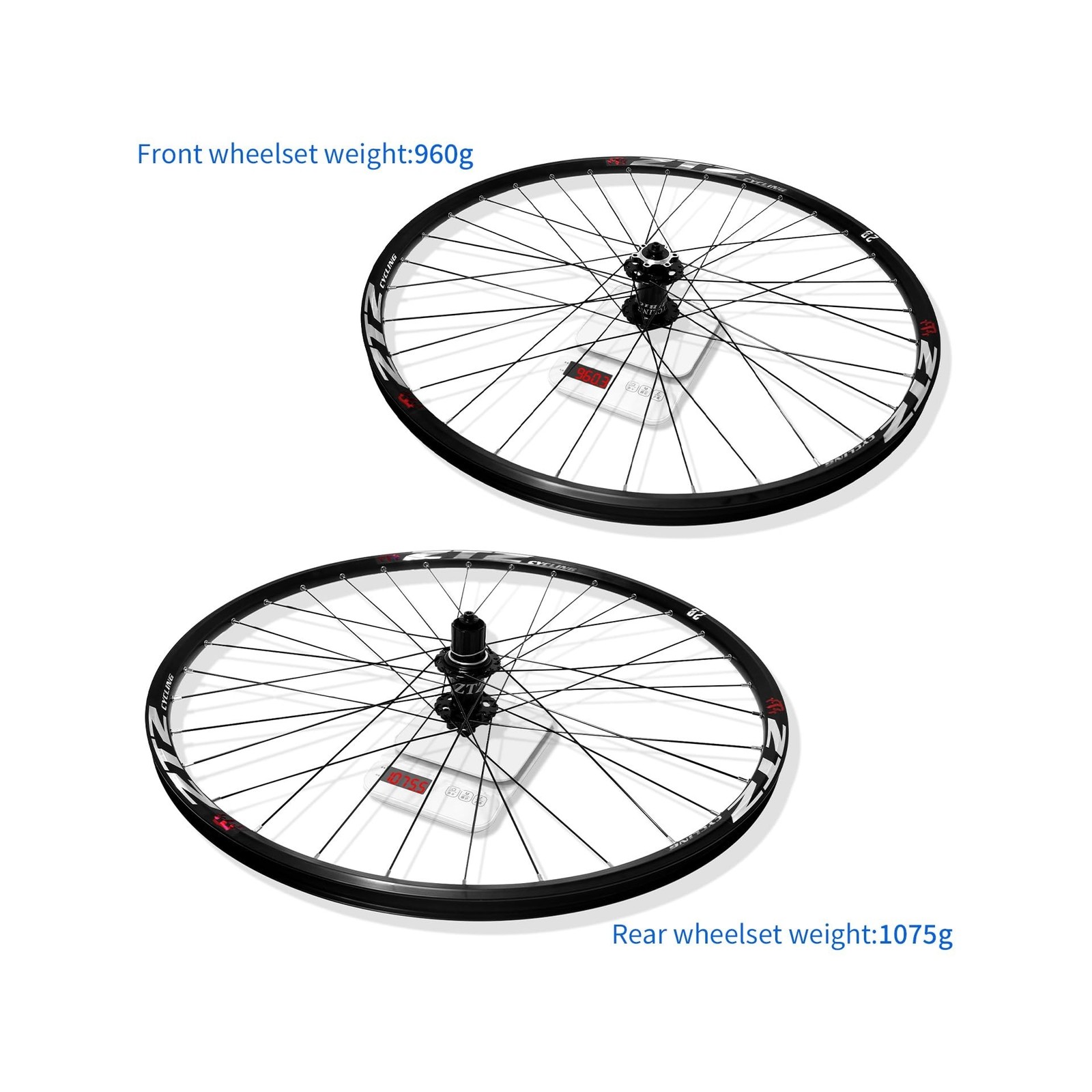 ZTZ 26″/27.5″/29″ Mountain Bike Wheelset，Ultralight Aluminum Alloy Rim 32