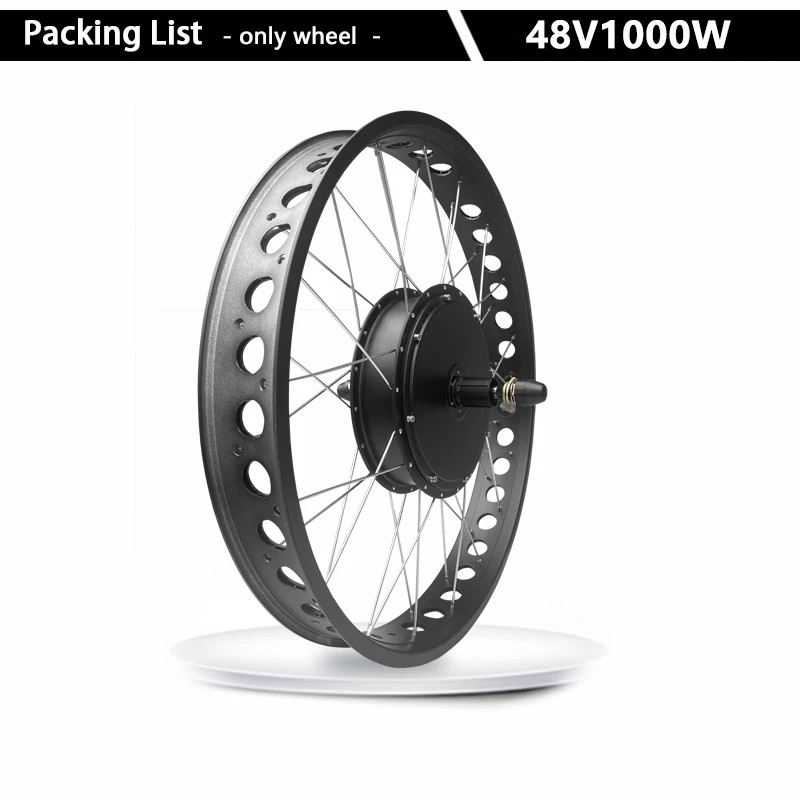 Electric Bicycle Conversion Kit 48V 1000W Rear Cassette 20/24/26er*4.0″