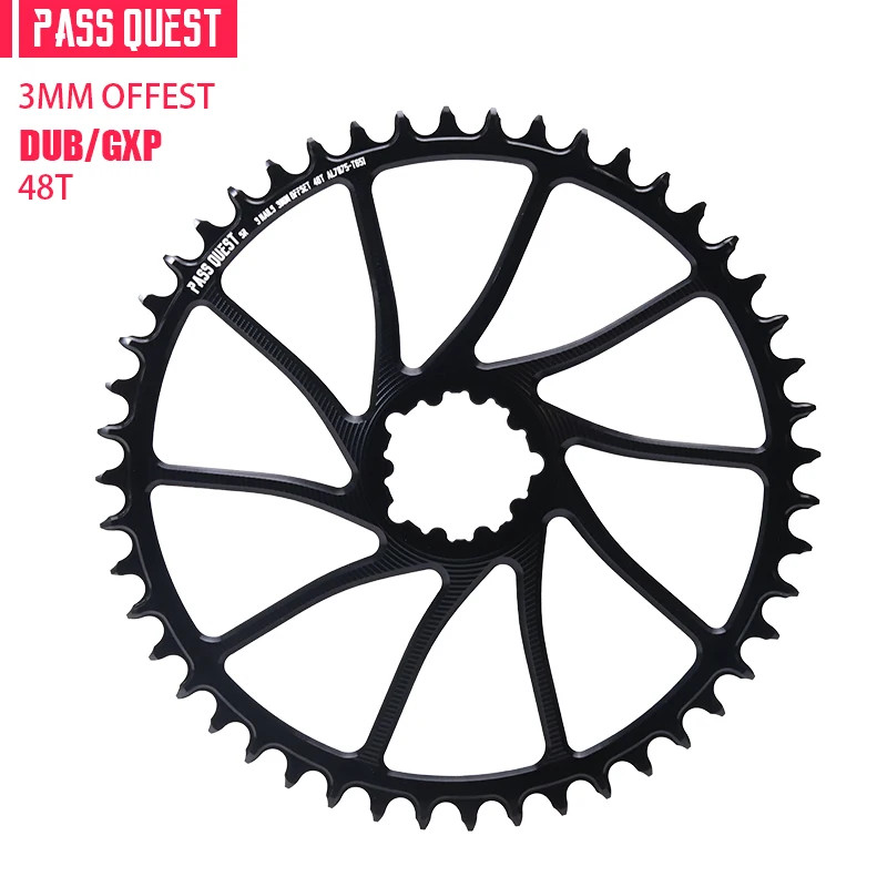 3mm Offset Chainring 40T-54T Narrow Wide Chainring for ROAD/Gravel Bike 9-12S