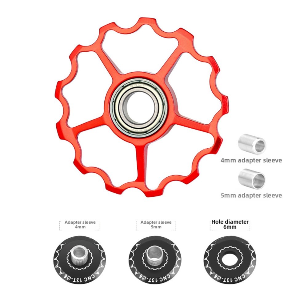 Bicycle Rear Derailleur Guide Wheel 11T13T Aluminum Alloy Bearing Steel