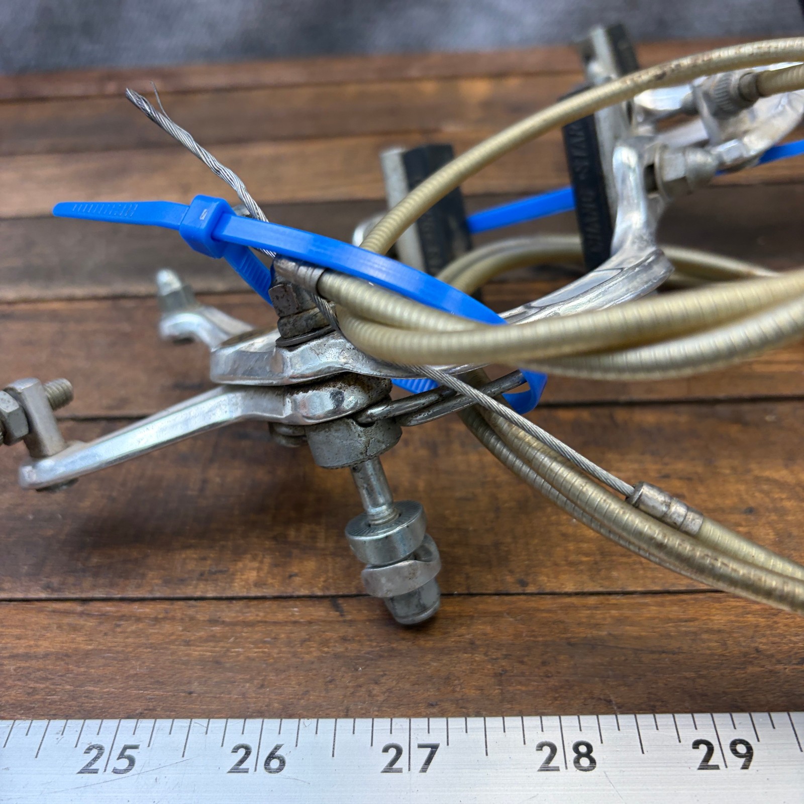 Vintage MX BMX Caliper Brake Set 1000 1000A Silver Old School Front Rear 80s