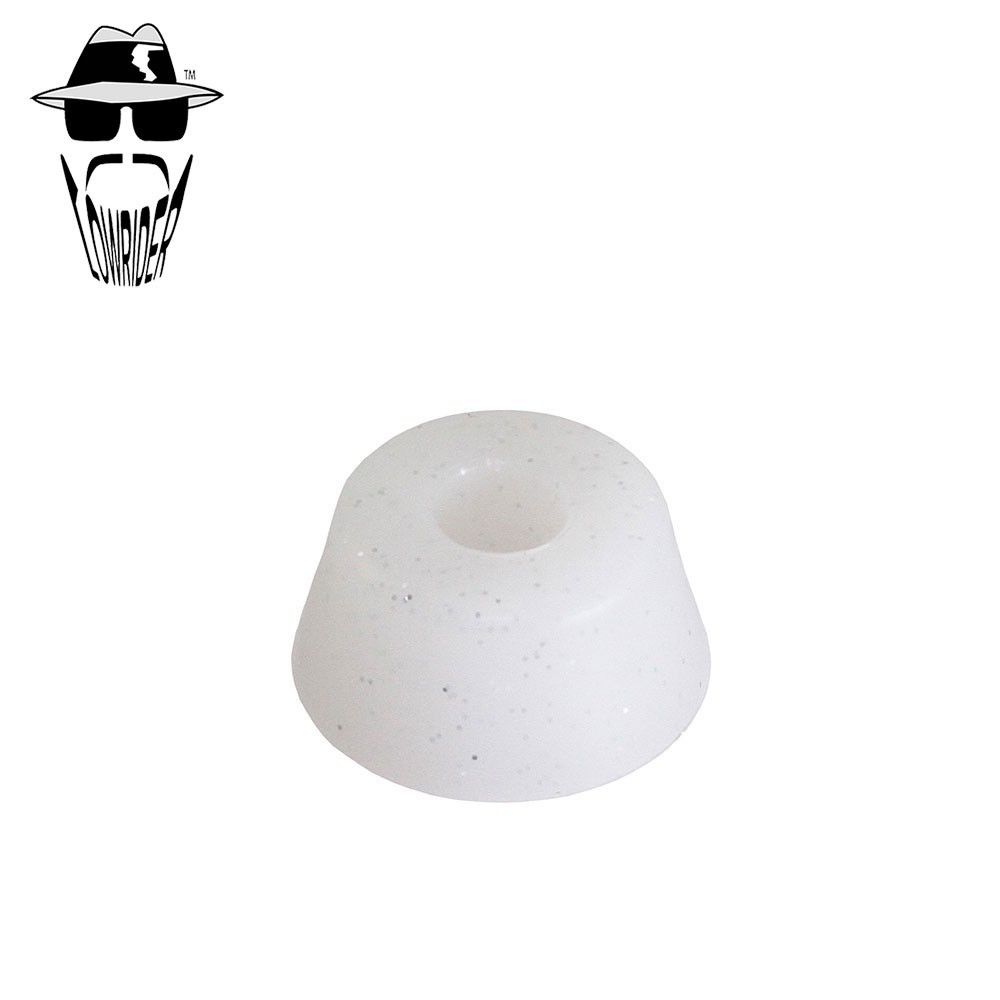 ORIGINAL LOWRIDER 8 Ball Branded Springer Cushion Rubber Sparkle White 32x16mm.